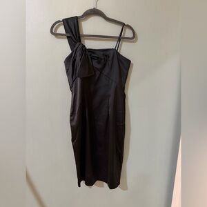 DAVID David Meister Womens 4 Stretch Boning Cinch Waist A-Line Dress Knee